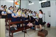 Ca đoàn TNTT GX Tân Phước hát lễ