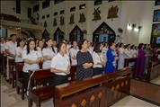 Thành viên Ban Caritas tham dự thánh lễ bổn mạng