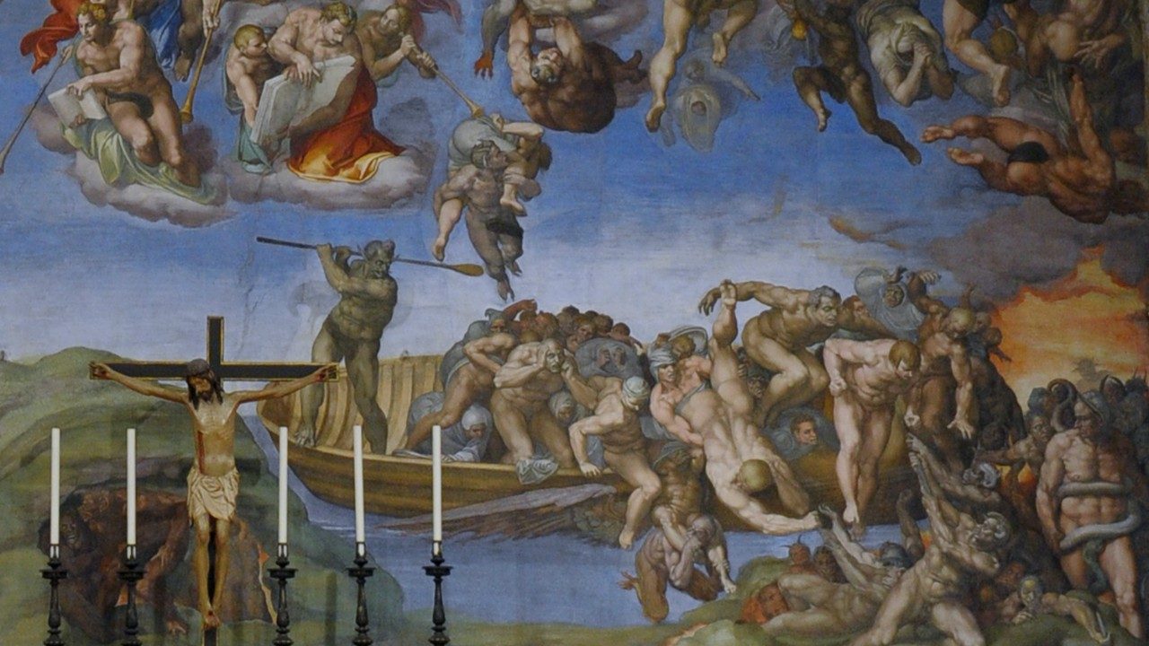 Charon và Minos (VATICAN MEDIA Divisione Foto)