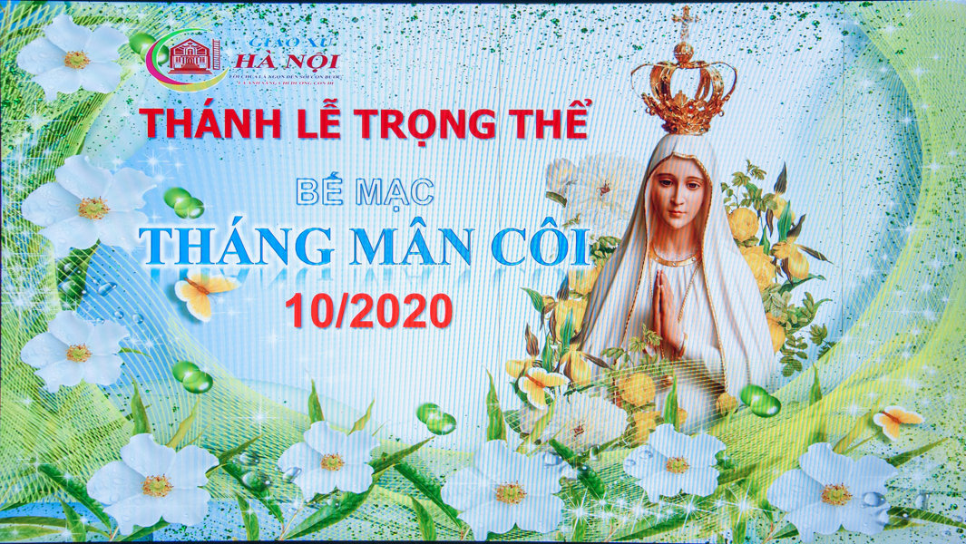 Giáo xứ Hà Nội: Thánh lễ bế mạc tháng Mân Côi 2020