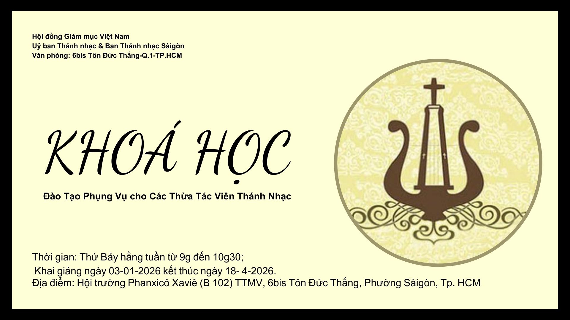Đào Tạo Phụng Vụ cho Các Thừa Tác Viên Thánh Nhạc