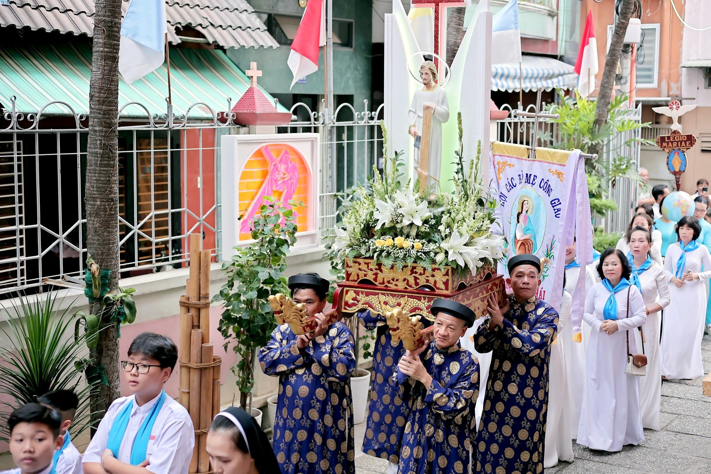 Giáo xứ Nam Thái: Học theo gương lao động và yêu mến Chúa của Thánh Giuse Thợ