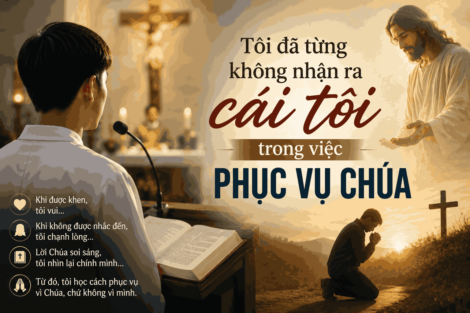 Tôi đã từng không nhận ra cái tôi trong việc phục vụ Chúa