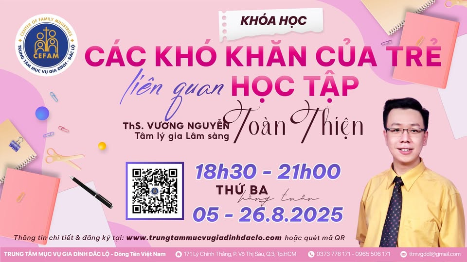 Khóa học "Các Khó Khăn Của Trẻ Liên Quan Đến Học Tập"