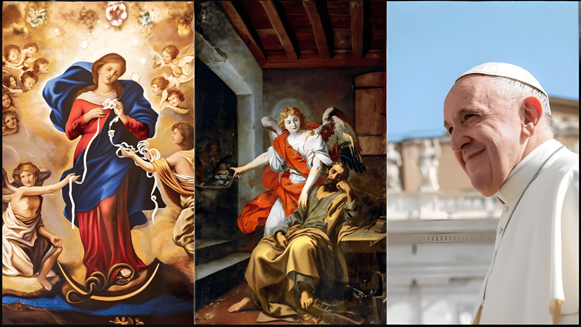 ‘Thánh Giuse ngủ’ và ‘Đức Mẹ gỡ rối’ được ĐTC Phanxicô sùng kính