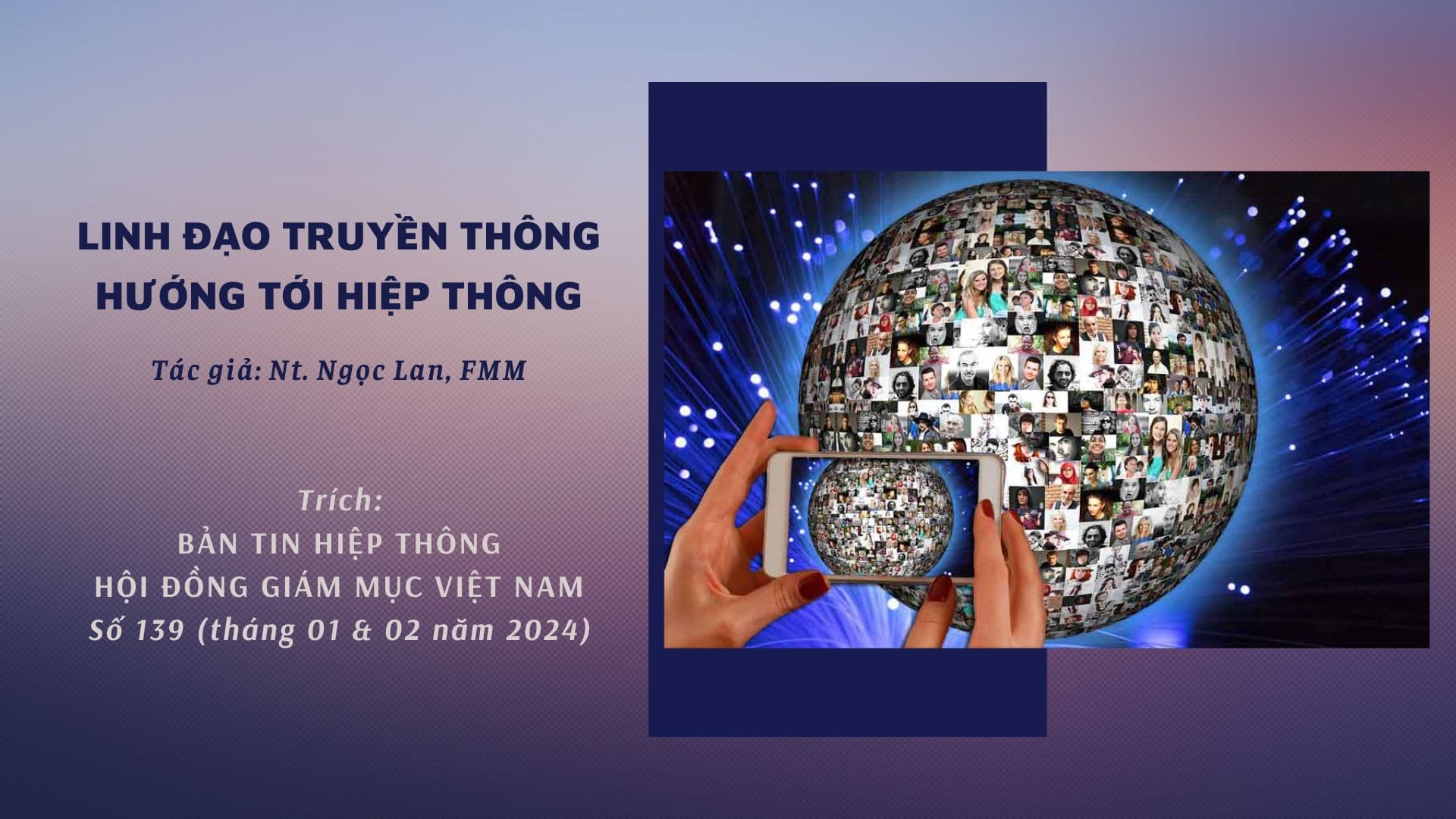 Linh đạo truyền thông hướng tới hiệp thông