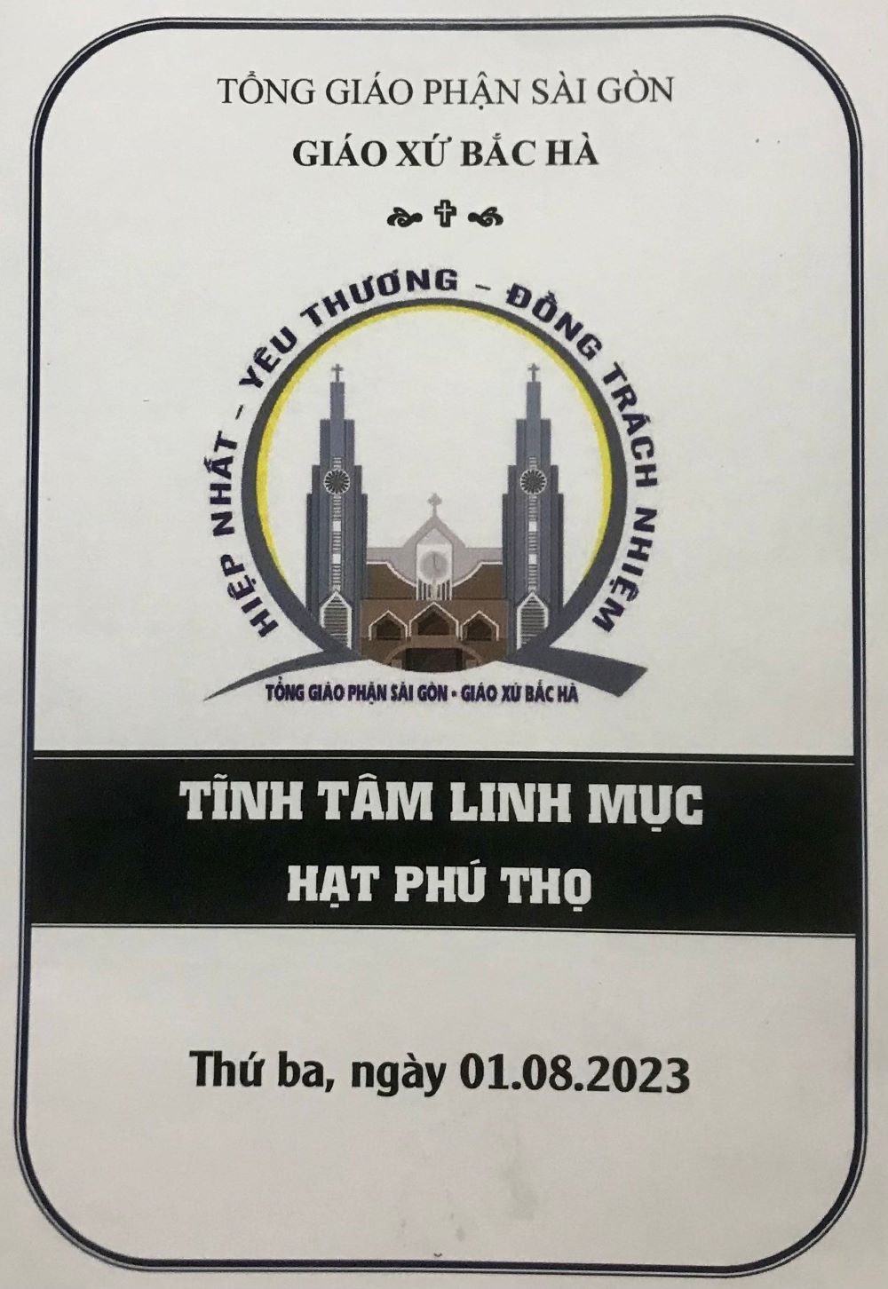 Tĩnh tâm Linh mục Hạt Phú Thọ - 01.08.2023