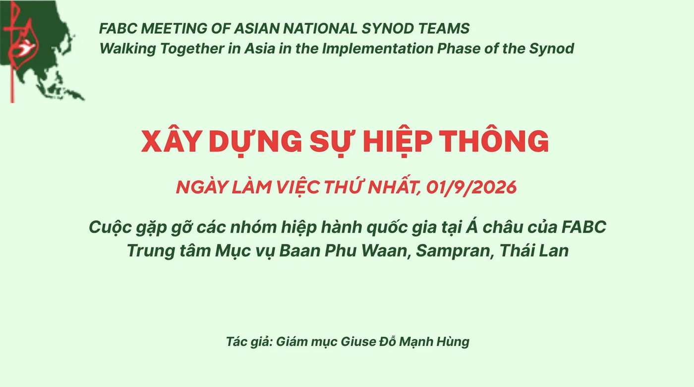 Xây dựng sự Hiệp thông - Ngày làm việc thứ nhất của cuộc gặp gỡ giữa các Nhóm Hiệp hành Quốc gia Á châu của FABC
