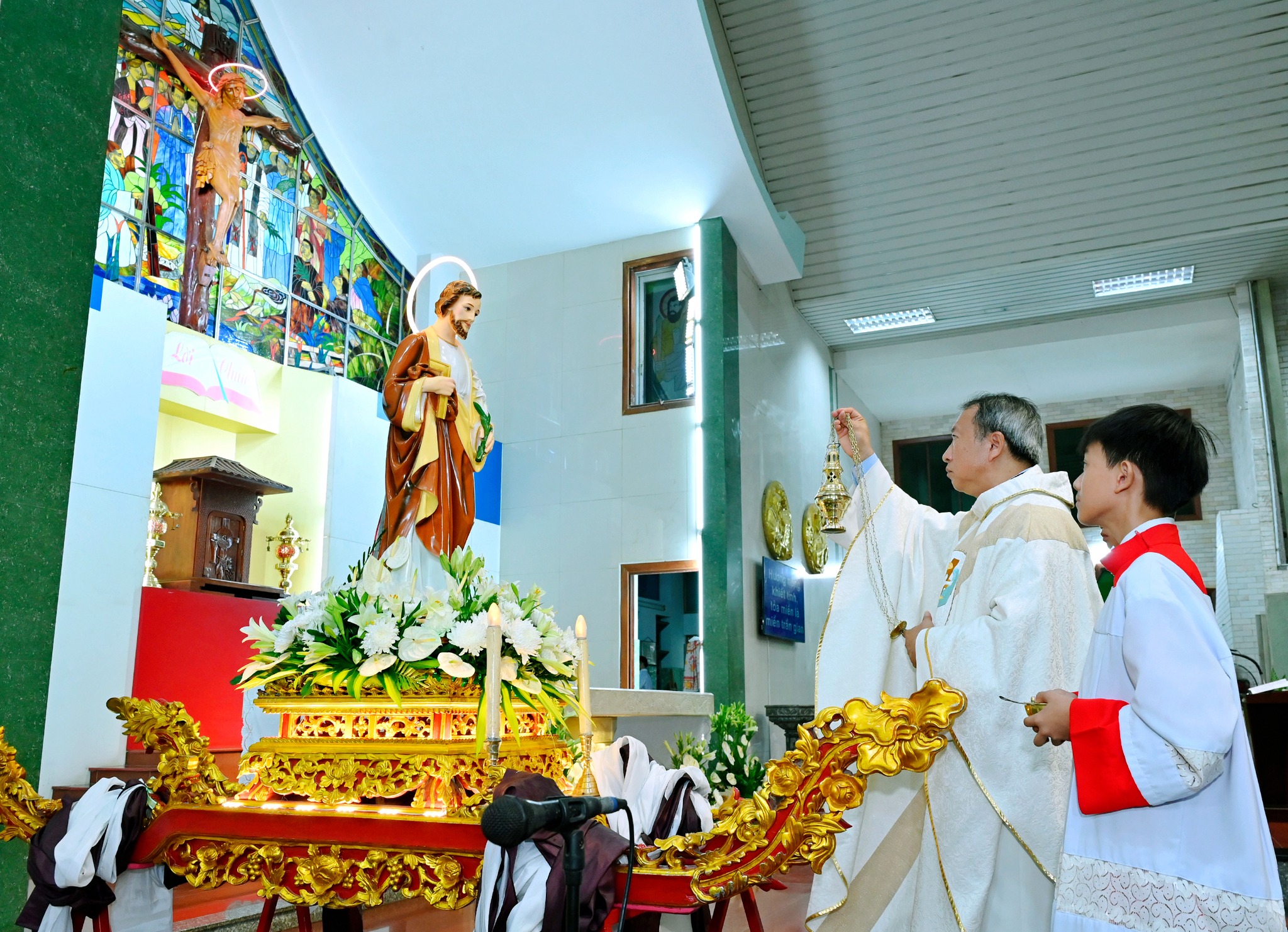 Giáo xứ Tân Phú Hòa: Chiêm ngắm mẫu gương Thánh Giuse lao động