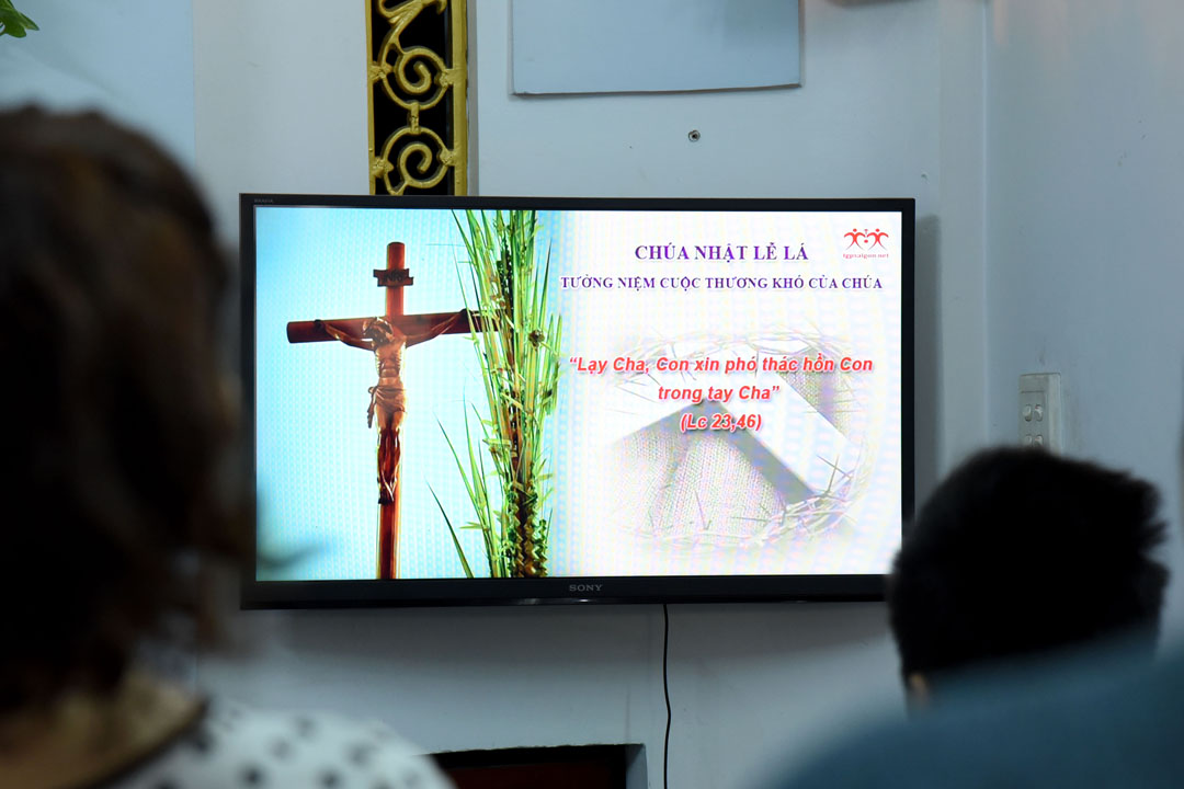 Thánh lễ trực tuyến tại nhà thờ Tân Phước: Chúa Nhật Lễ Lá năm A ngày 05.4.2020