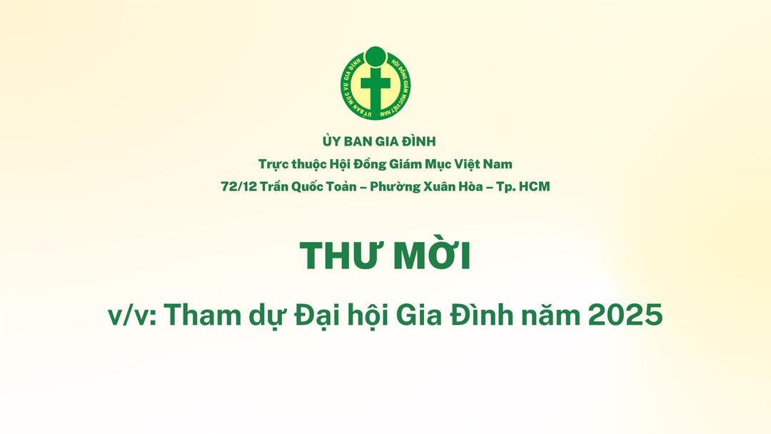 Ủy ban Gia đình: Thư mời tham dự Hội nghị thường niên năm 2025