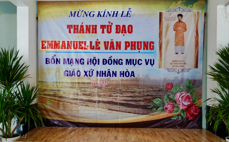 Lễ kính thánh Emmanuel Lê Văn Phụng: bổn mạng Hội đồng Mục vụ giáo xứ Nhân Hòa