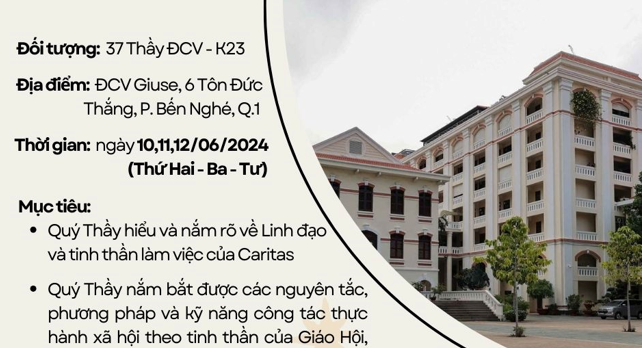 Caritas TGP Sài Gòn: Tập huấn Linh Đạo Caritas và Công tác Bác Ái Xã Hội Thực Hành