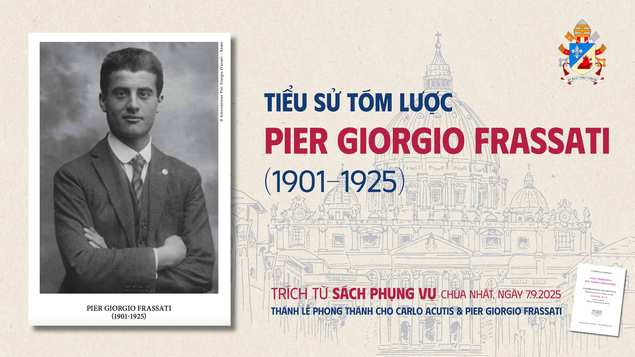 Tiểu sử tóm lược của Thánh Pier Giorgio Frassati (1901-1925)
