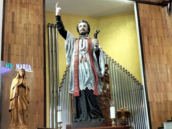 Giáo dân giáo xứ Hòa Hưng hành hương nhà thờ Tắc Sậy