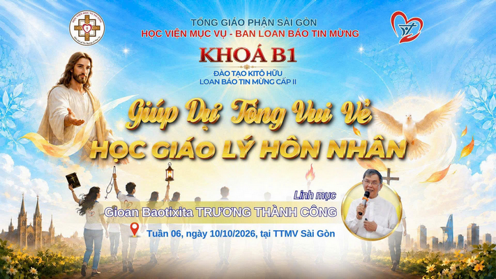 Lớp B1 Đào tạo Kitô hữu loan báo Tin Mừng: Giúp Dự tòng vui vẻ học giáo lý hôn nhân