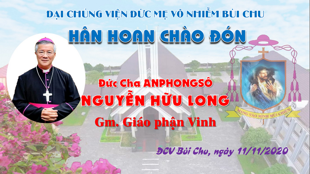 Đại Chủng viện Đức Mẹ Vô Nhiễm Bùi Chu: Đức Giám mục Anphongsô Nguyễn Hữu Long huấn đức