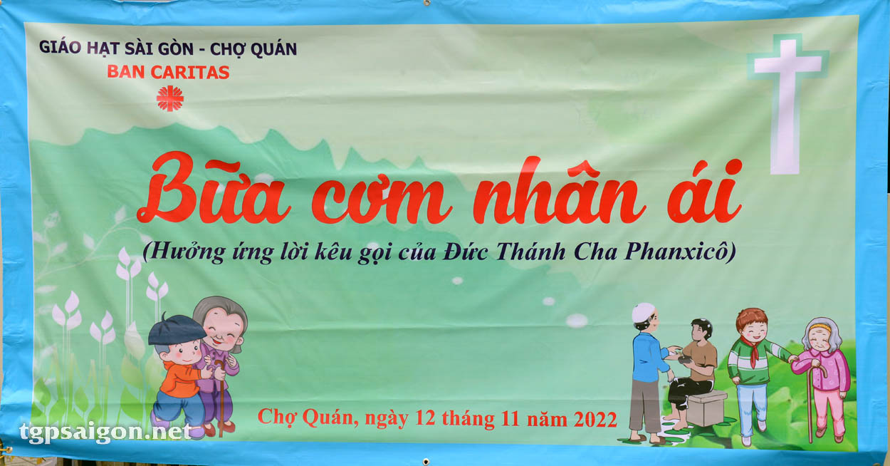 Ban Caritas hạt Sài Gòn Chợ Quán: Bữa cơm nhân ái ngày 12-11-2022