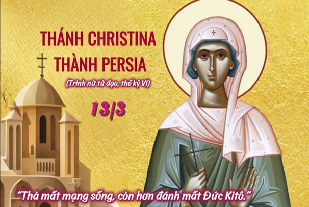 Thánh Christina thành Persia, Trinh nữ tử đạo, thế kỷ VI