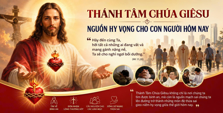Thánh Tâm Chúa Giêsu - Nguồn hy vọng cho con người hôm nay