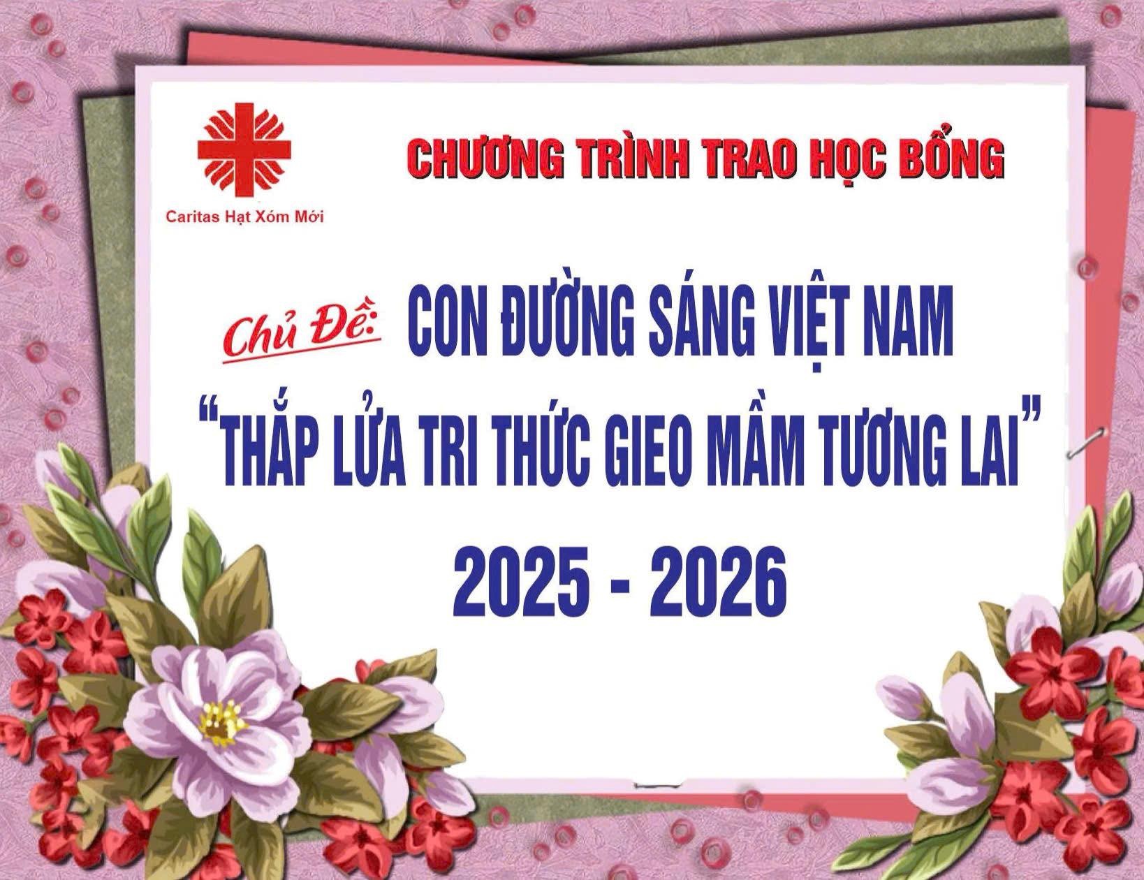 Ban Caritas Hạt Xóm Mới: Lễ trao học bổng