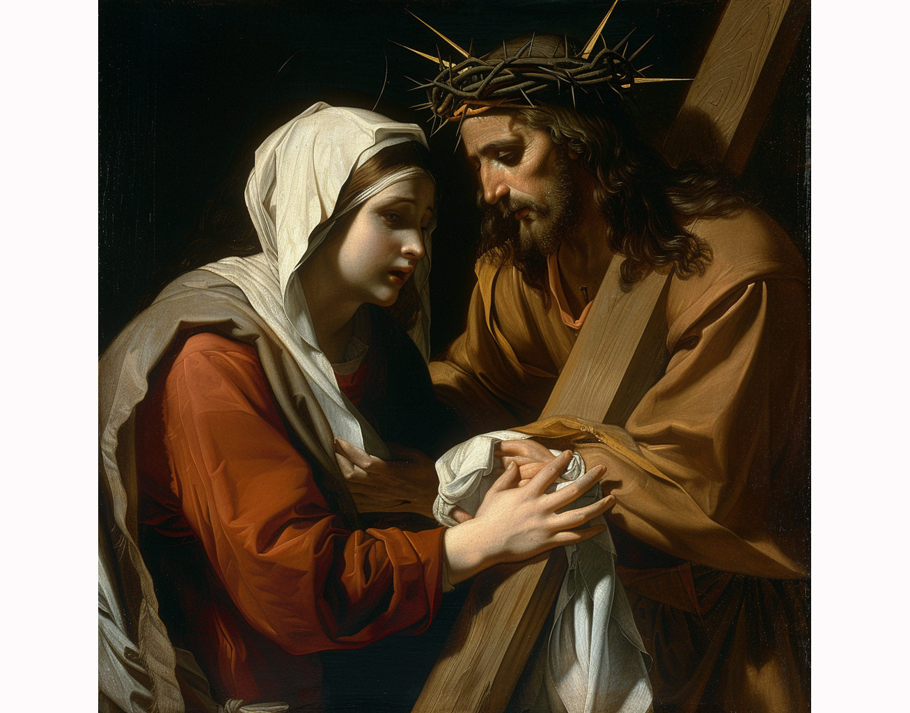 Suy niệm đàng Thánh Giá: Chặng thứ sáu – Bà Veronica trao khăn lau mặt cho Chúa Giêsu