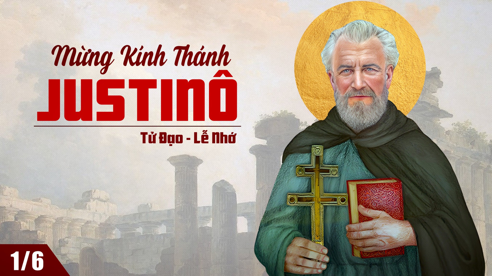 Ngày 01/06: Thánh Jus-ti-nô, Tử đạo (khoảng năm 165)