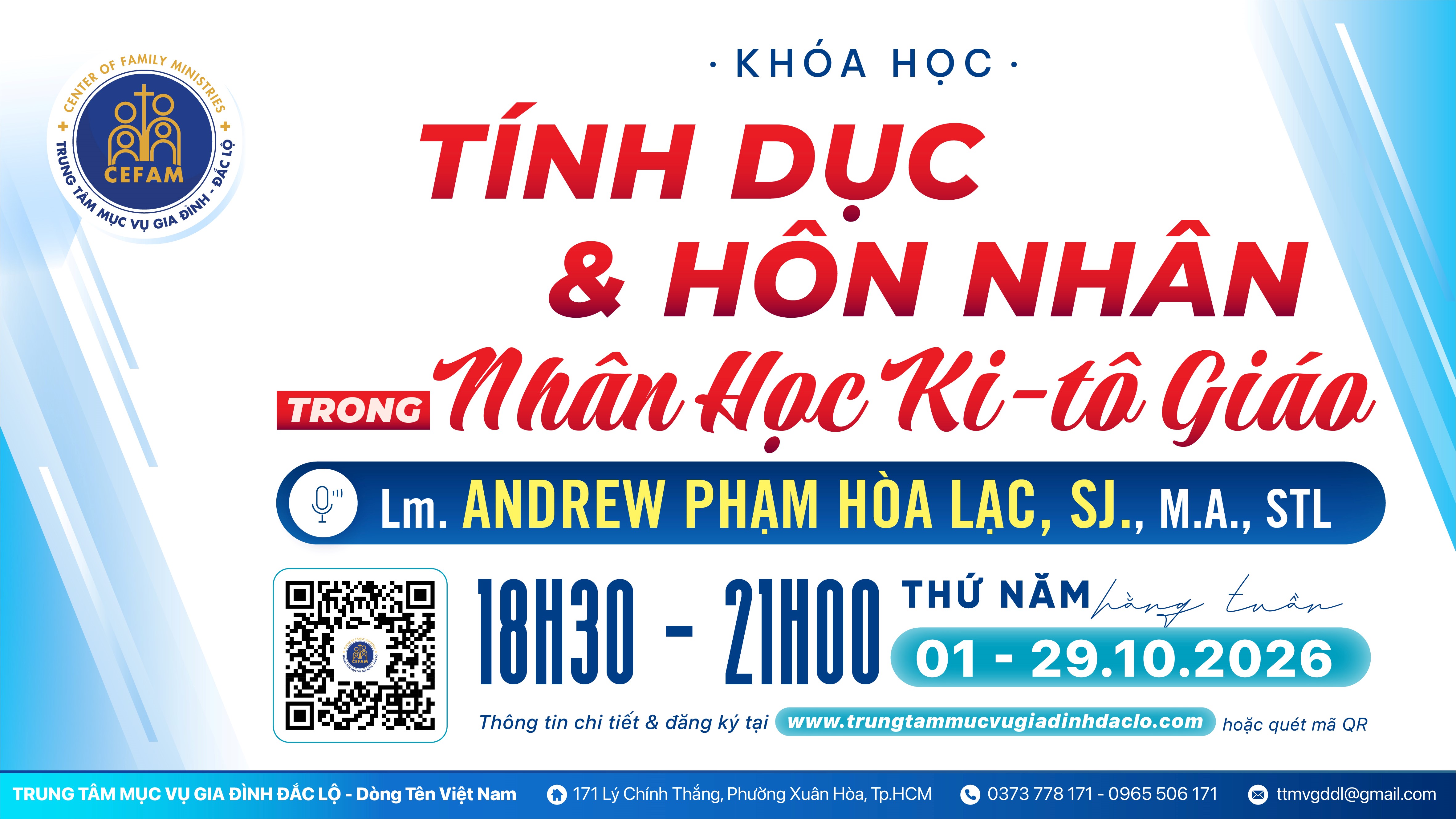 Khóa học Tính dục và Hôn nhân trong Nhân học Kitô giáo”