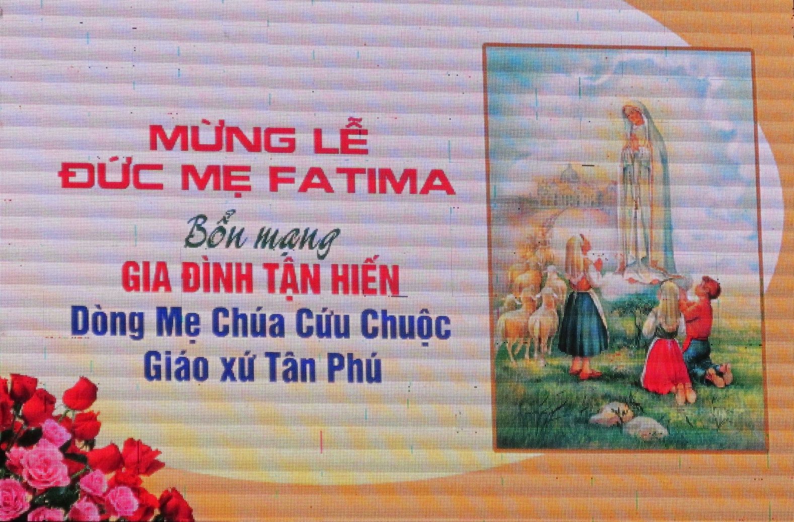 Gia đình Tận Hiến giáo xứ Tân Phú mừng Bổn Mạng