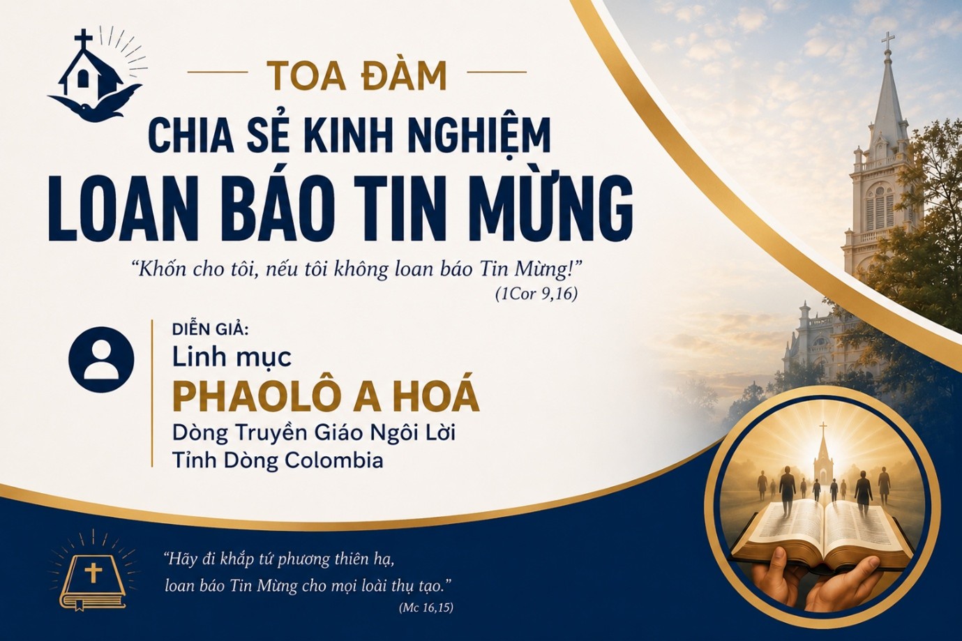 Tọa đàm chia sẻ kinh nghiệm Loan báo Tin Mừng