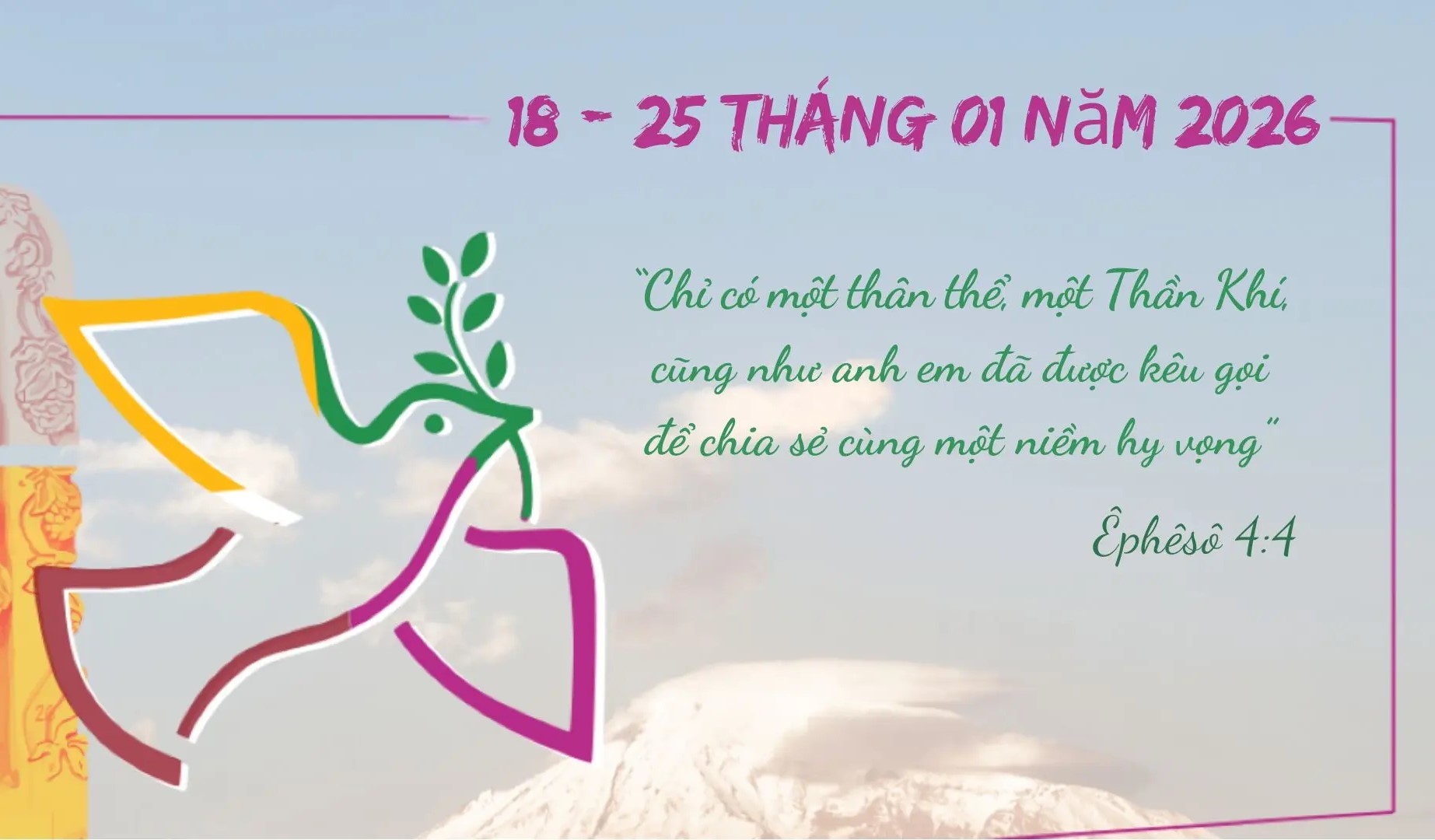 Tài liệu cho tuần Cầu nguyện cho các Kitô hữu hiệp nhất năm 2026