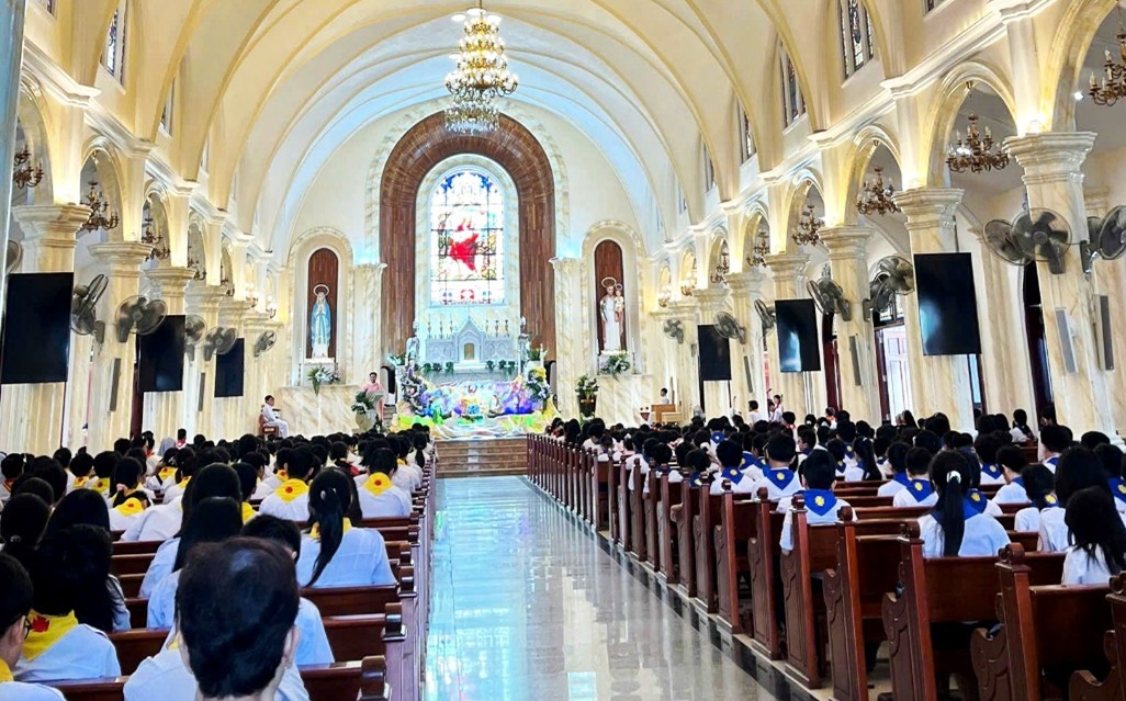 Thiếu nhi giáo xứ Thị Nghè tĩnh tâm: Sống niềm hy vọng bằng lời nói và việc làm