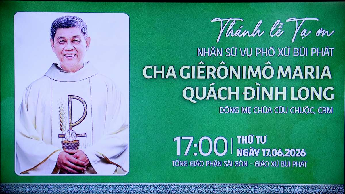 Giáo xứ Bùi Phát: Thánh lễ Tạ ơn nhận sứ vụ phó xứ của linh mục Giêrônimô Maria Quách Đình Long, CRM