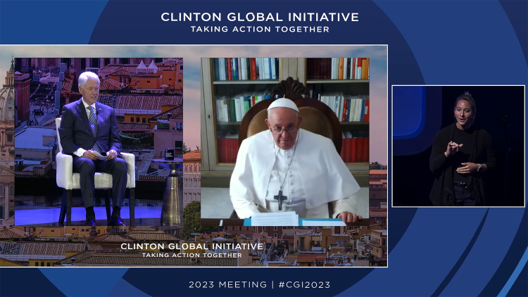 Đức Thánh Cha tham dự hội nghị của “Sáng kiến toàn cầu Clinton 2023”