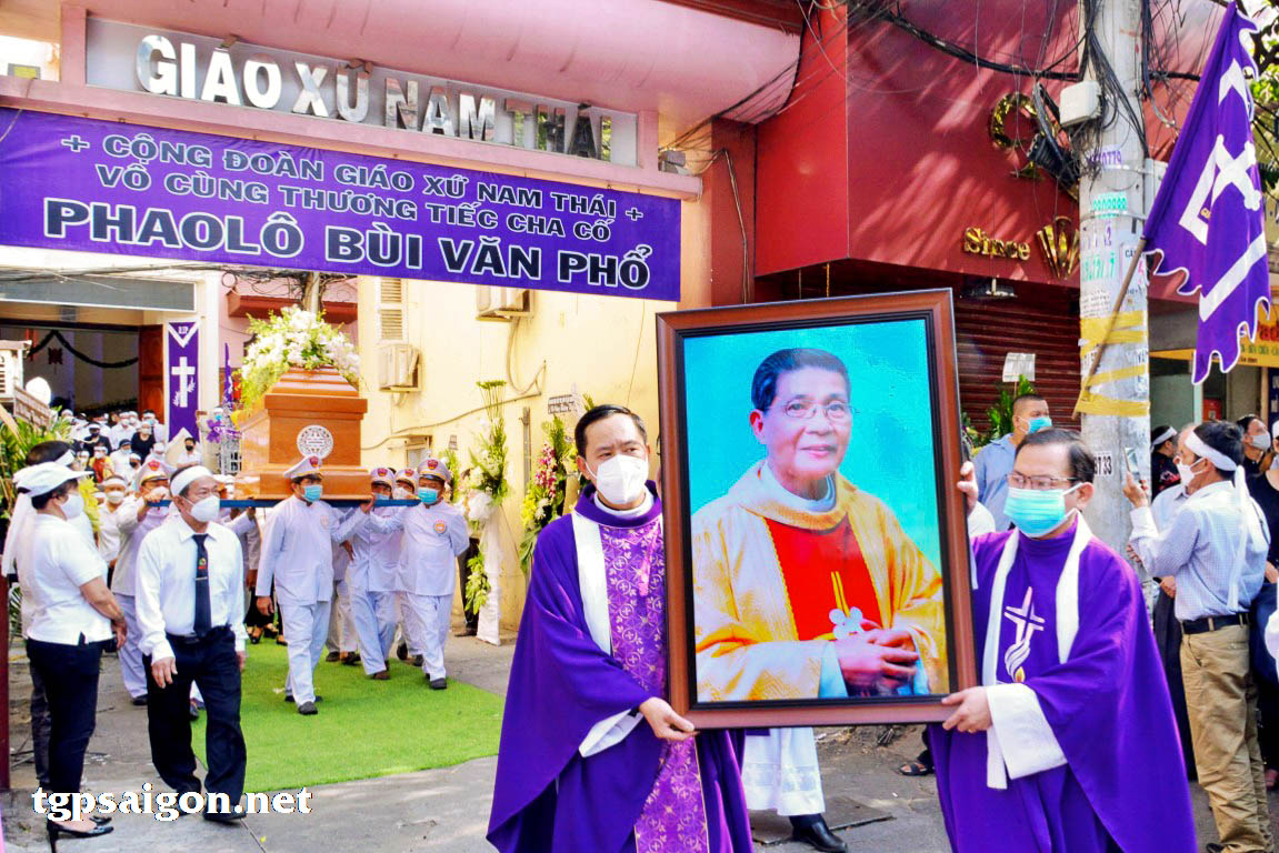 Giáo xứ Nam Thái: Lễ an táng Cha cố Phaolô Bùi Văn Phổ 19-1-2022