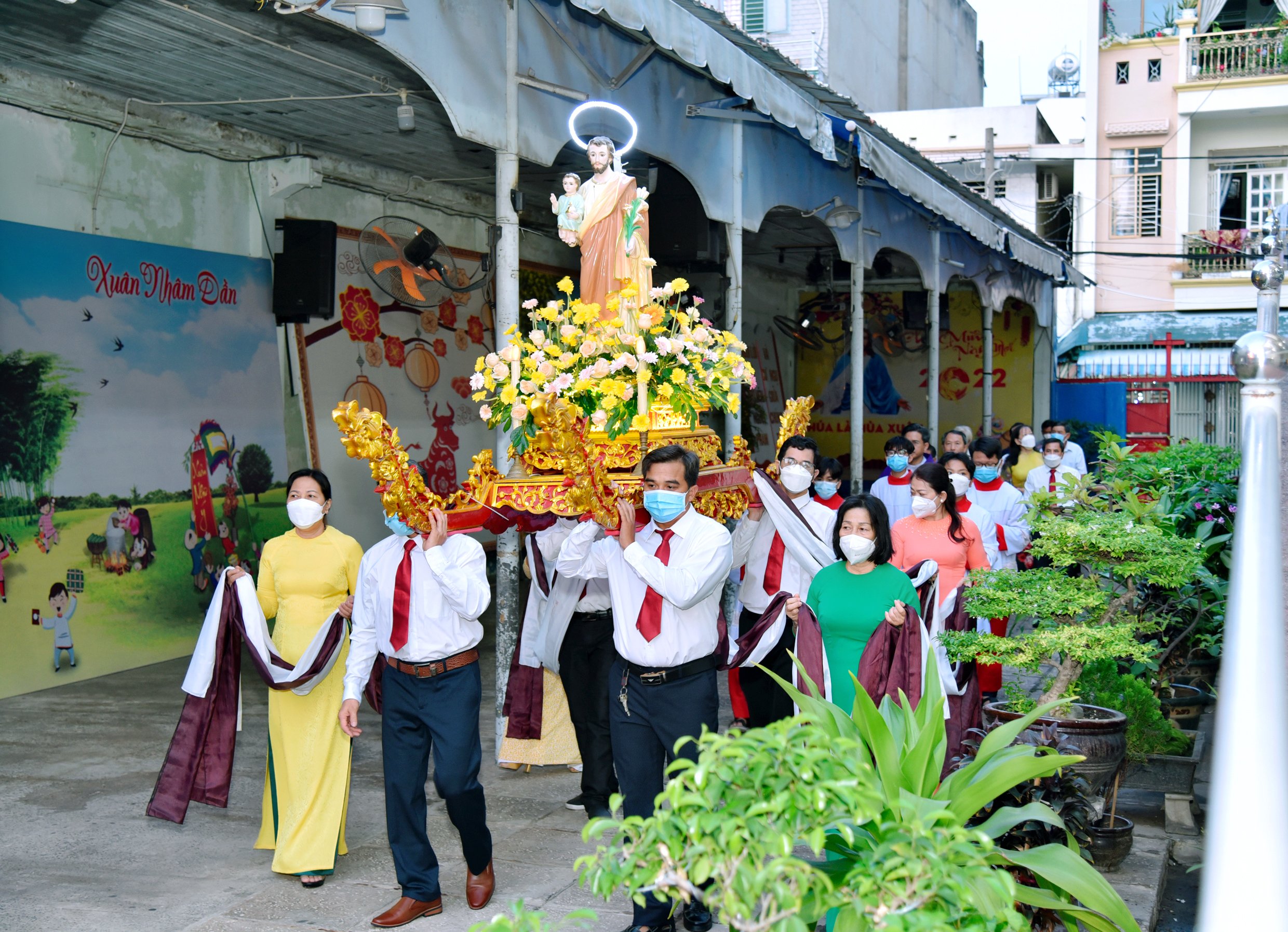 Giáo xứ Tân Phú Hòa: Mừng lễ Thánh Giuse bạn trăm năm Đức Maria-bổn mạng giáo xứ 2022