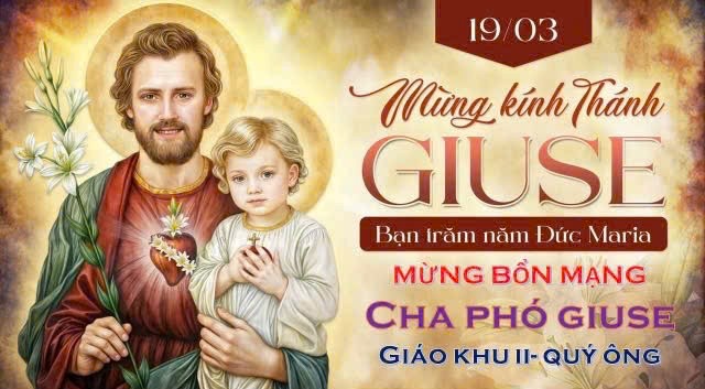 Giáo xứ Lam Sơn: Thánh lễ kính Thánh Giuse, bổn mạng Linh mục phó xứ và Giáo khu II