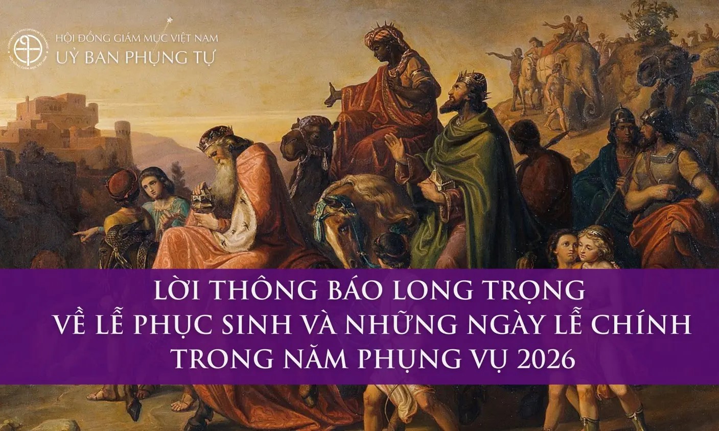 Lời thông báo long trọng về lễ Phục Sinh và những ngày lễ chính trong năm phụng vụ 2026 được công bố vào ngày lễ Chúa Hiển Linh