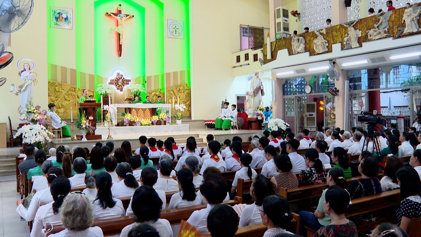 Giáo xứ Nam Thái: Thánh lễ tạ ơn khi Đức cha Tân cử Gioan Baotixita kết thúc sứ vụ chánh xứ