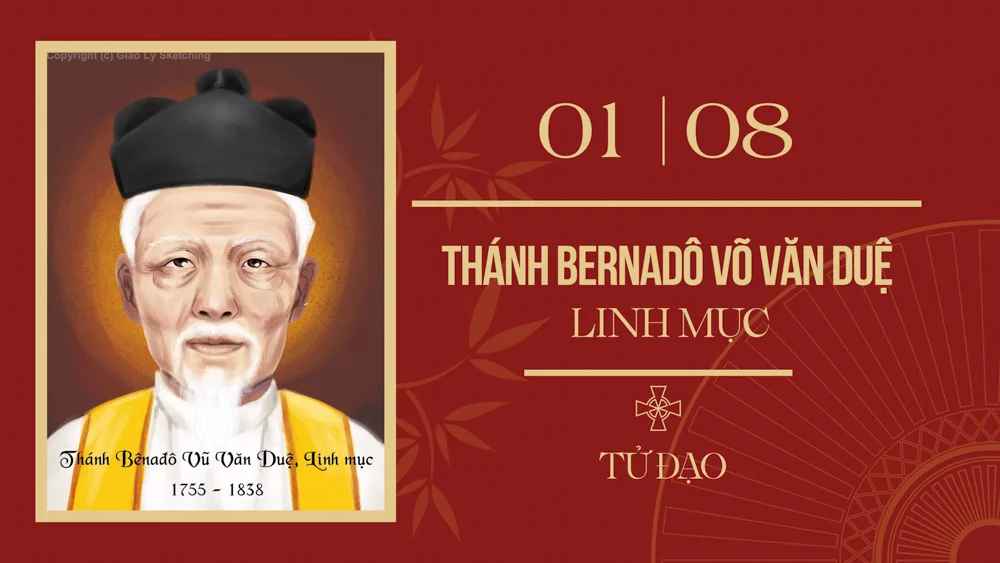 Ngày 01/08: Hạnh Thánh Bênađô Vũ Văn Duệ