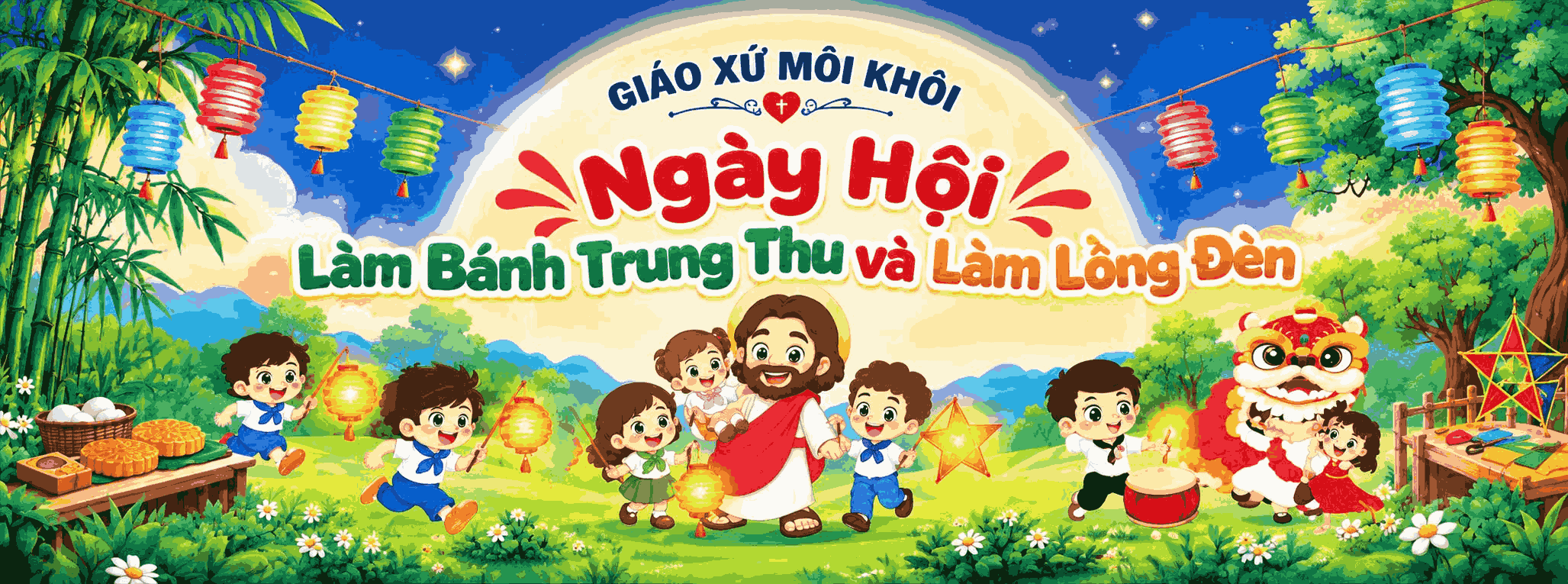 Giáo xứ Môi Khôi: Bánh Trung thu yêu thương
