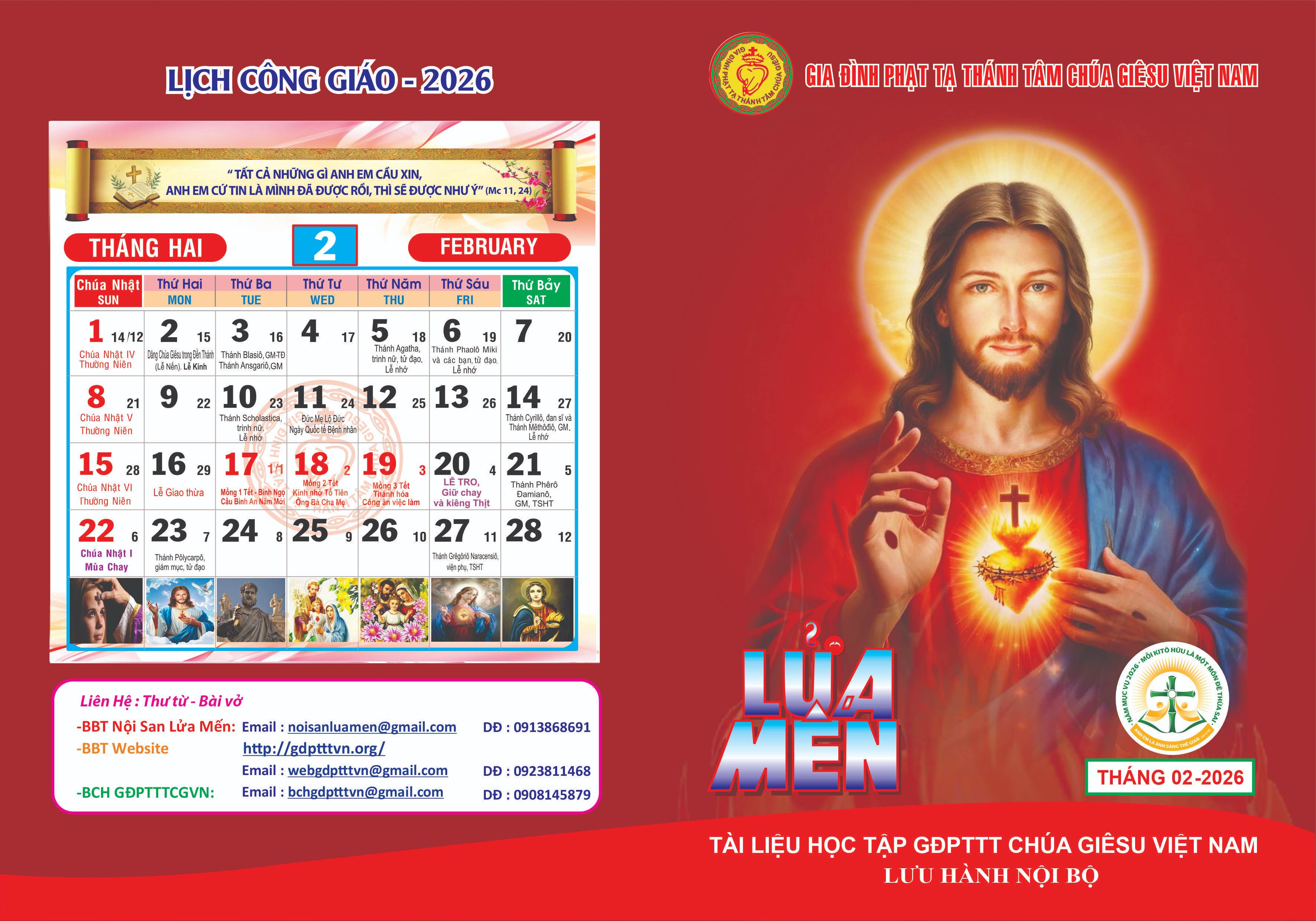 Nội san Lửa Mến tháng 02 năm 2026