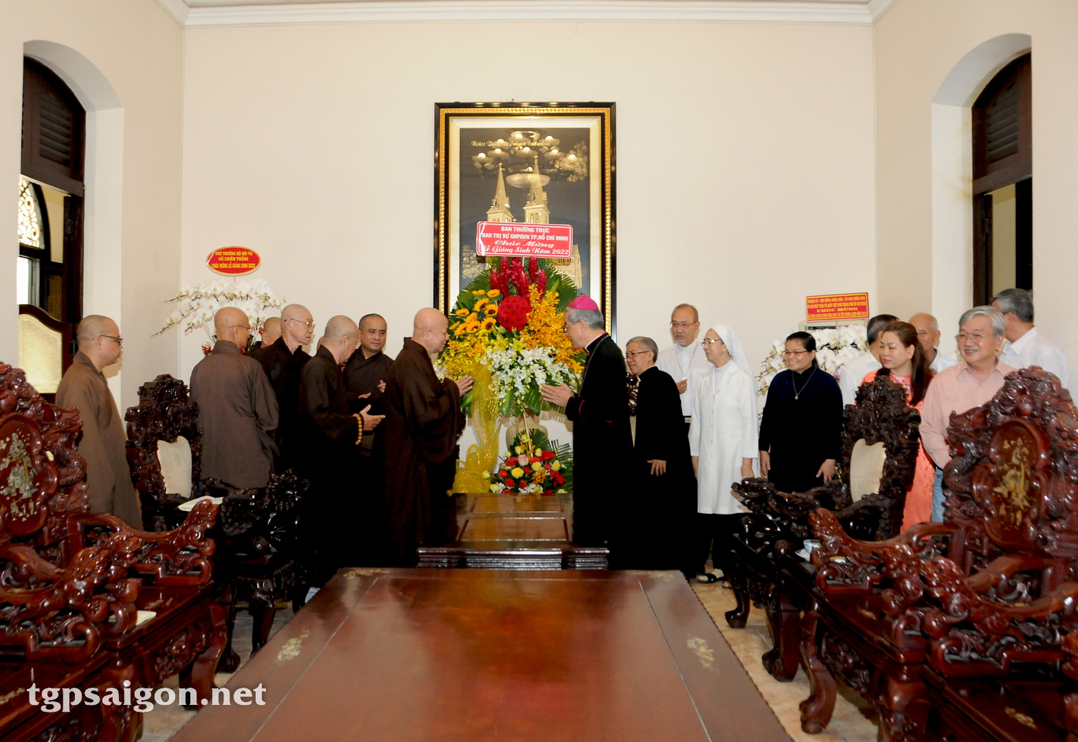 Ban Trị sự Giáo hội Phật giáo Việt Nam chúc mừng Giáng Sinh năm 2022