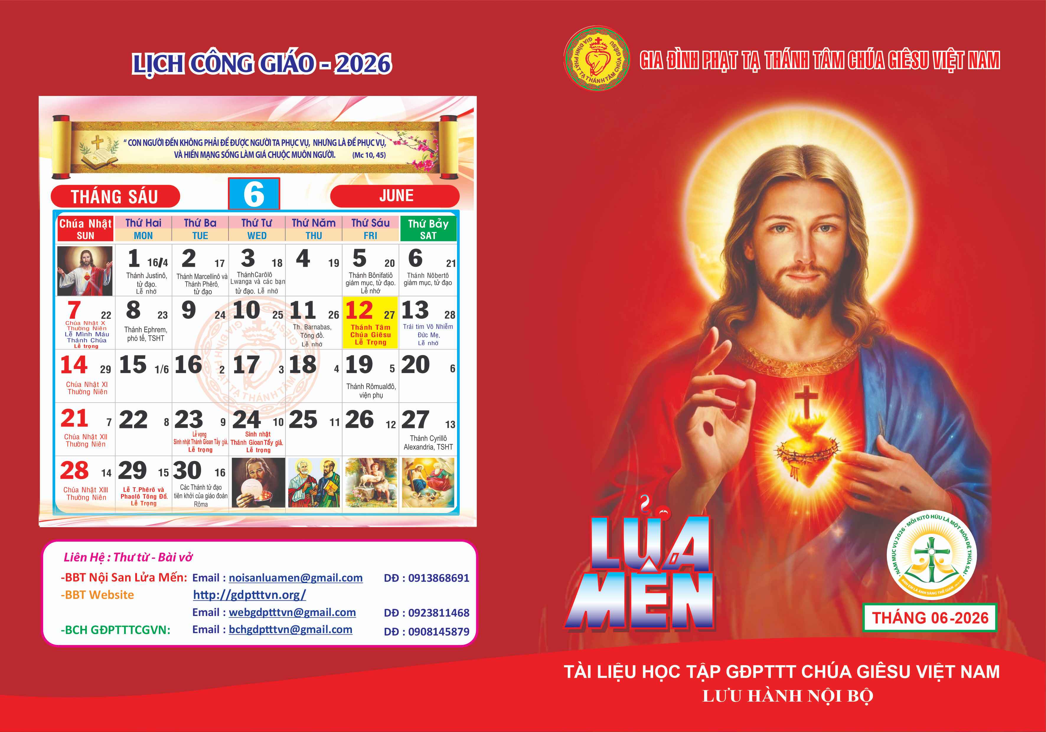 Nội san Lửa Mến tháng 6.2026