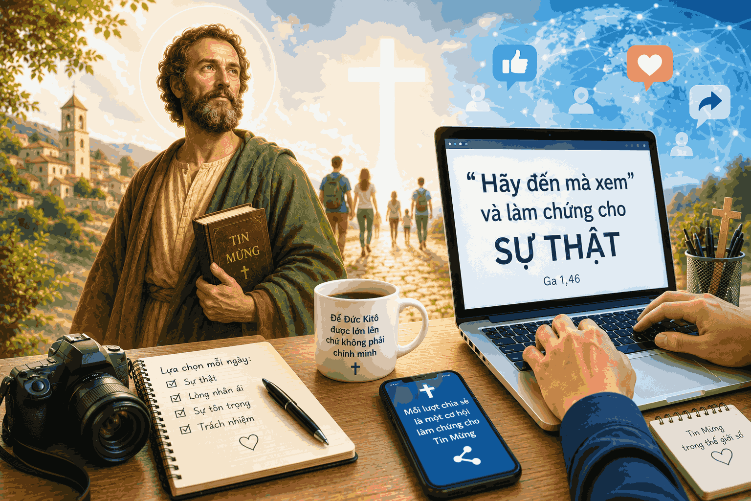 Tử đạo trắng trên không gian mạng