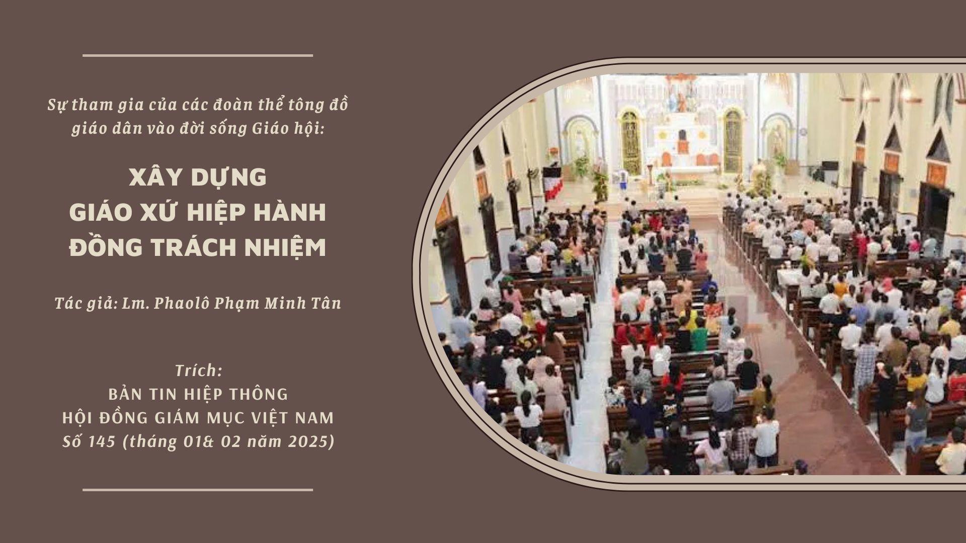 Sự tham gia của các đoàn thể tông đồ giáo dân vào đời sống Giáo hội