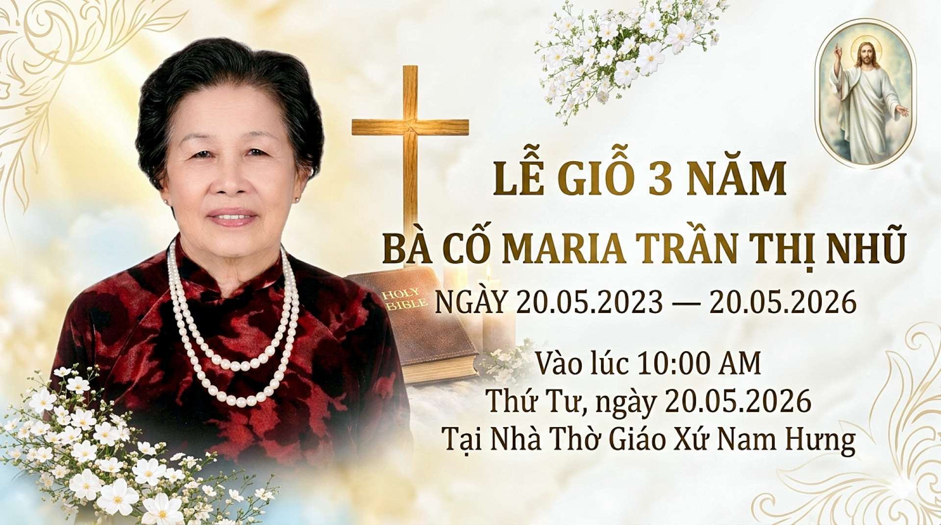 Giáo xứ Nam Hưng: Thánh lễ giỗ 3 năm của bà cố Maria 20.5.2023 - 20.5.2026