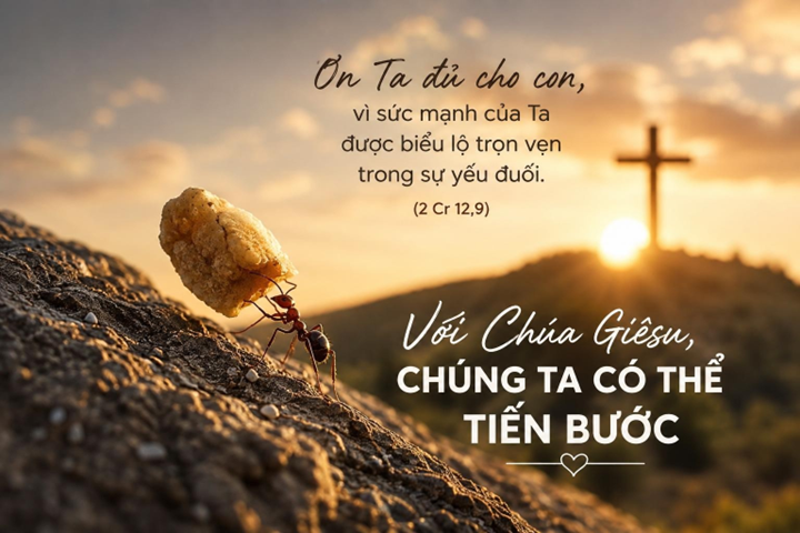 Với Chúa Giêsu, chúng ta có thể tiến bước