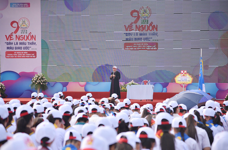 Đại hội kỷ niệm 90 năm phong trào TNTT hiện diện tại TGP Hà Nội