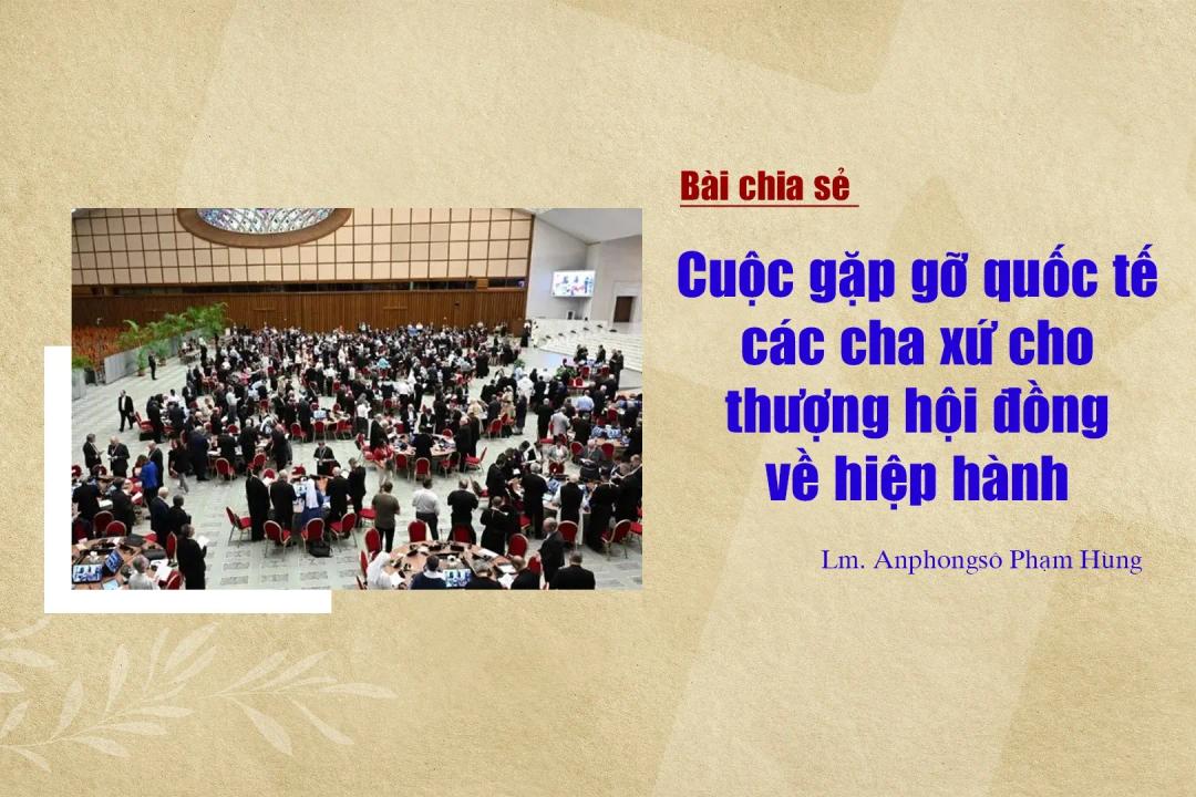 Bài chia sẻ về cuộc gặp gỡ quốc tế các cha xứ cho thượng hội đồng về hiệp hành